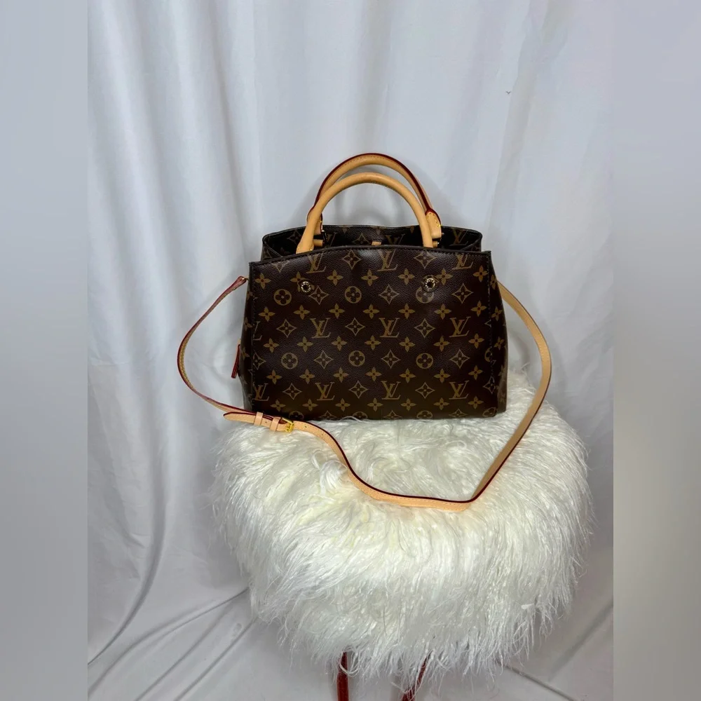NWOT Louis Vuitton Dark Brown Monogram Tote